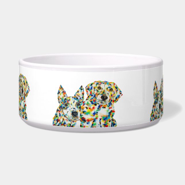 Comedero Plott Hound & Australian Shepherd Dog Bowl (Frente)
