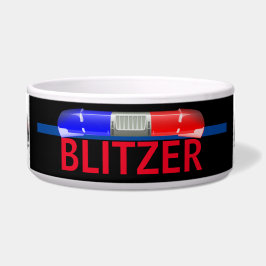 Comedero Policía personalizada perro K-9