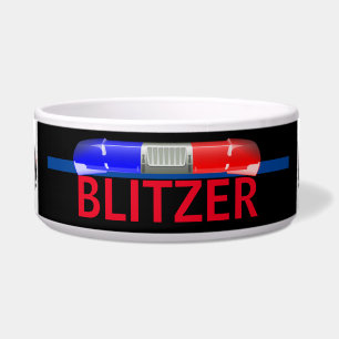 Comedero Policía personalizada perro K-9