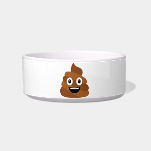 Comedero Poop Emoji Pet Bowl