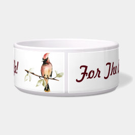 Comedero Por el mejor perro... el cardenal Bird Dog Bowl
