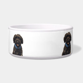 Comedero Portuguese Water Dogs Cute Dog Ceramic Pet Bowl