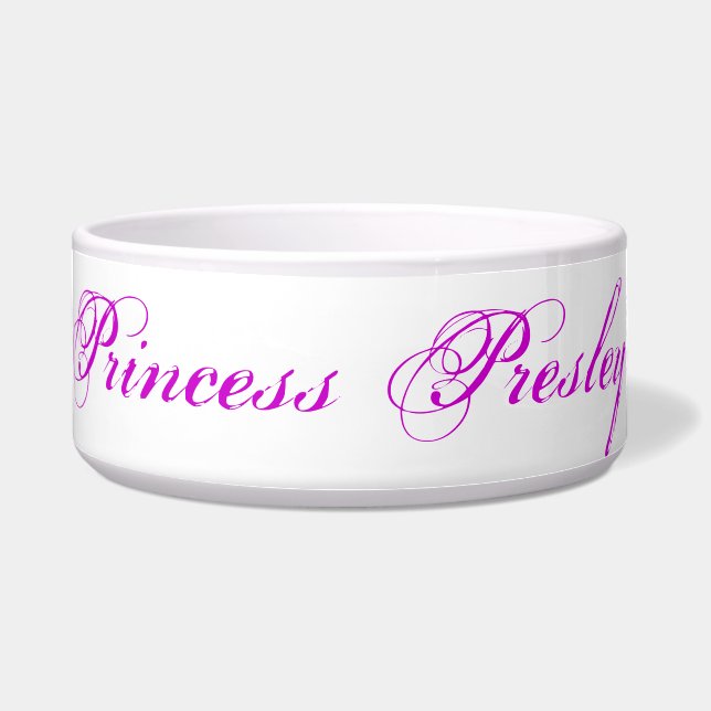 Comedero Princesa Presley Dog Bowl (Frente)