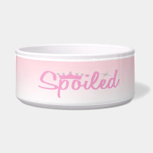 Comedero Princesa rosada Spoiled Dog Bowl