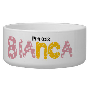 Comedero Princess Bianca - tazón personalizado para perros 