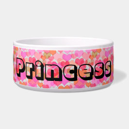 Comedero Princess Hearts Fur Baby Food Bowl