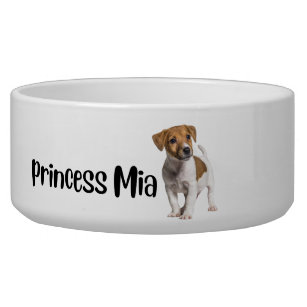 Comedero Princess Mia - tazón con nombre de perro