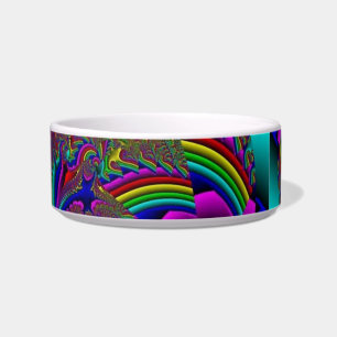 Comedero Psychedelic Kitty Food Bowl