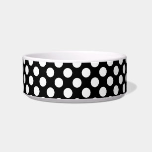Comedero puentes de polka blancos y negros frescos