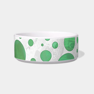 Comedero Punto de polka de cream esmeralda