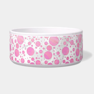 Comedero Punto de polka rosado de golfo