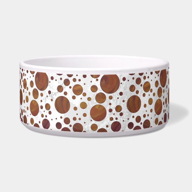 Comedero Punto Polka de chocolate con remolque de chocolate (Derecha)