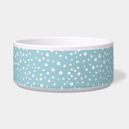 Comedero Puntos dálmatas azules, puntos dálmatas, impresion