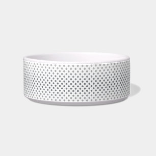 Comedero Puntos de polka gradiente plateado por Shirley Tay