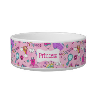 Comedero Pup Pink Princess Pet Bowl