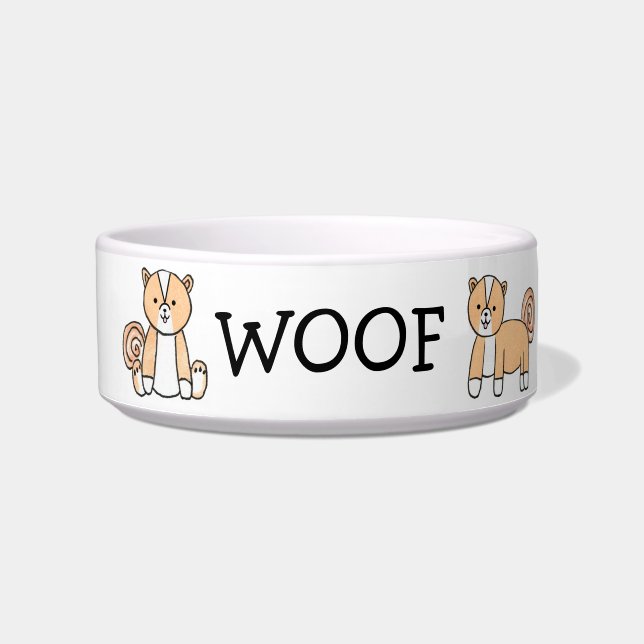 Comedero Pupeye WOOF Bowl (Frente)