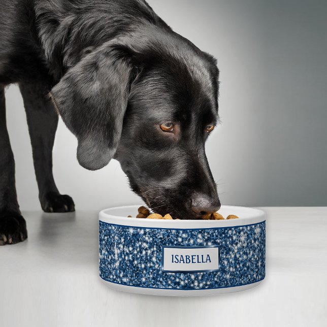 Comedero Purpurina azul falso de textura con nombre persona (Subido por el creador)