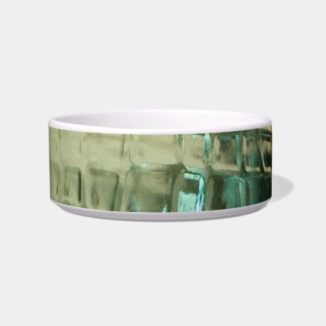 Comedero Purpurina de cocodrilo de esmeralda (Frente)