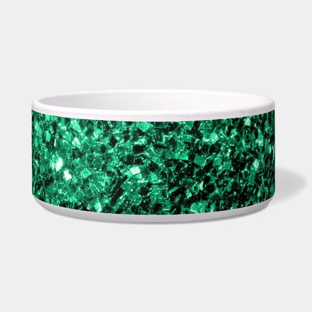 Comedero Purpurinas de imitación de Emerald Green brillan (Frente)