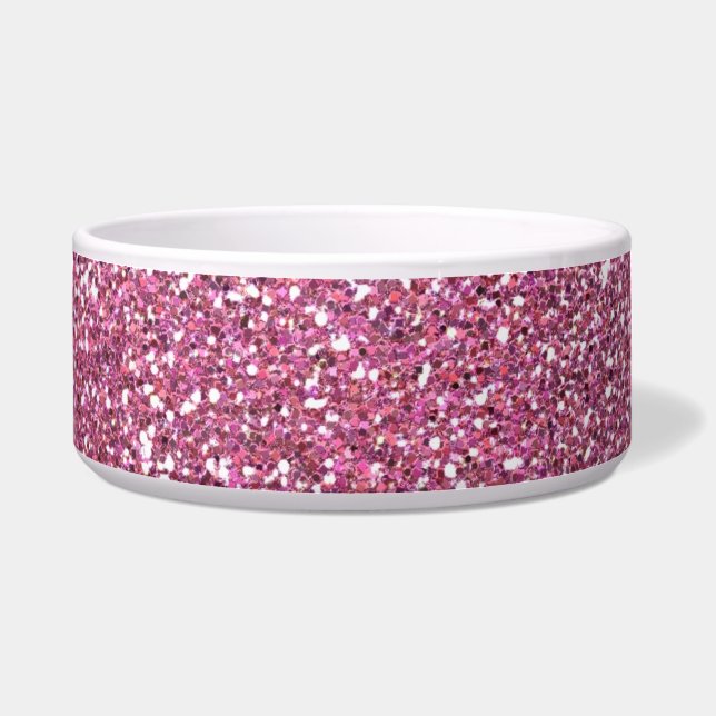 Comedero Purpurinas rosados brillantes Purpurinoso (Frente)