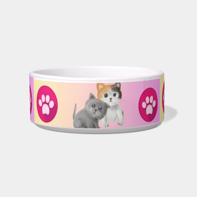 Comedero ¿"Purrfect Pals Bowl"? 💕 🐾 (Frente)