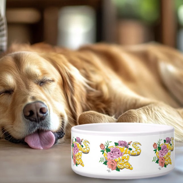 Comedero Python albino blanco amarillo (Subido por el creador)