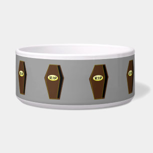 Comedero QEPD Ataúd de Halloween de Doom Dog Bowl
