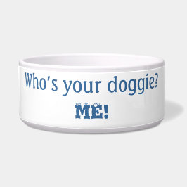 Comedero ¿Quién es tu perrito Quote Dog