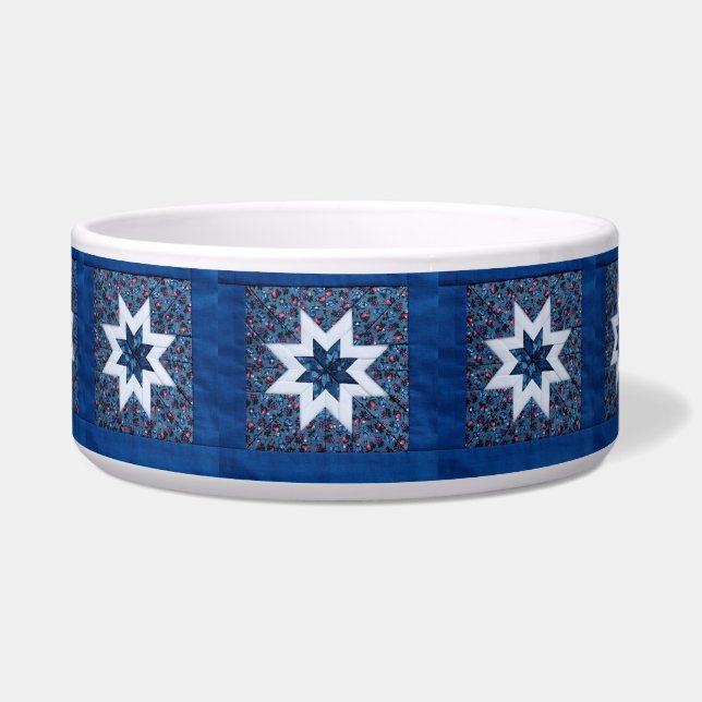 Comedero Quilt star blue (Frente)