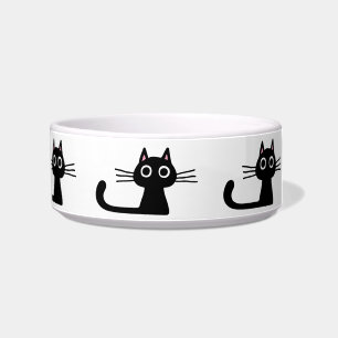 Comedero Quirky Black Kitty Gats   Mascota felino divertido