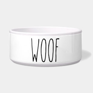 Comedero RAE DUNN Inspiró Tazón de Comida Mascota Woof