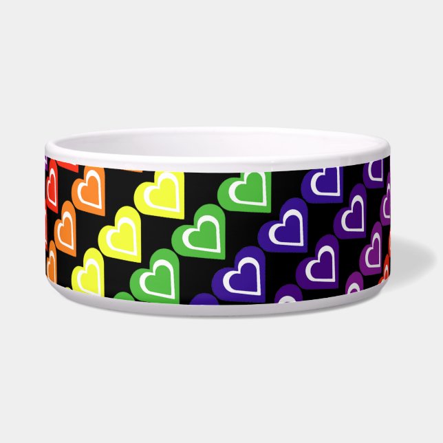 Comedero Rainbow hearts (Frente)