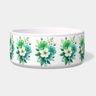 Comedero Ramo de Flores Blancas y Azules-57453