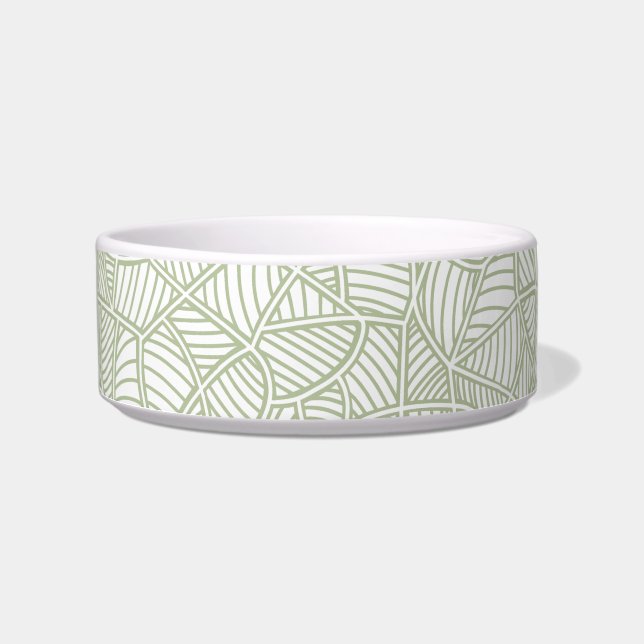 Comedero Random Leaf Mosaic Pale Green (Frente)