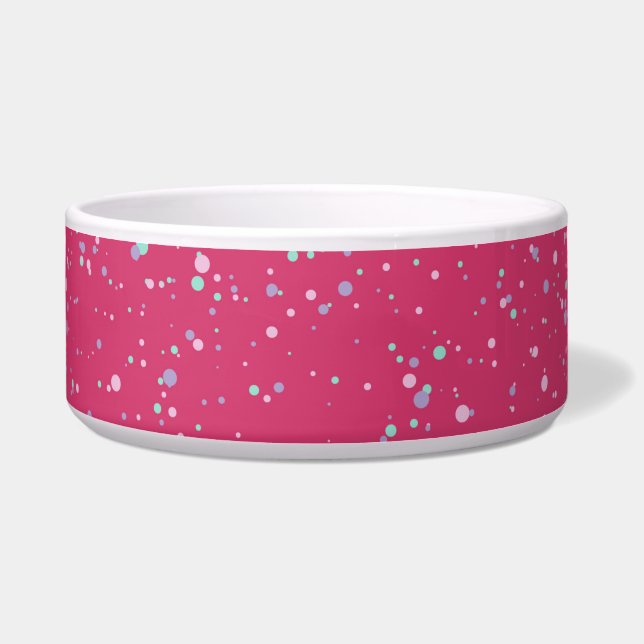 Comedero Raspberry Paint Speckled Pastel Splatter Paint Pai (Frente)