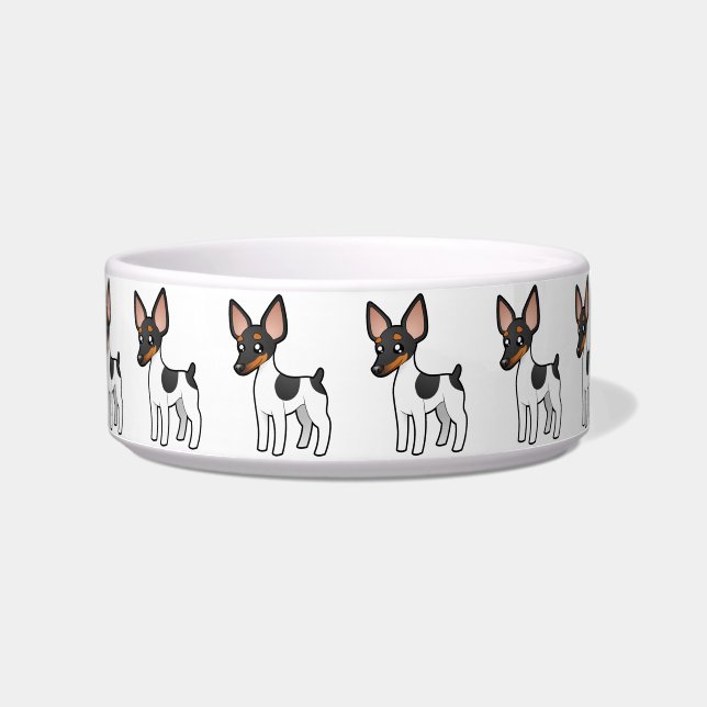 Comedero Rata Terrier del dibujo animado/fox terrier de (Frente)