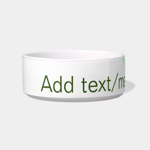 Comedero Rayas de naranja verde agregar mensaje de texto de