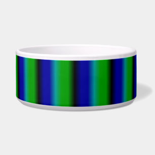 Comedero rayas verdes, azules, negras