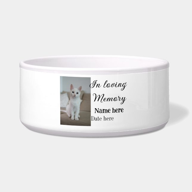 Comedero Recuerdo conmemorativo en memoria add nombre de la (Frente)