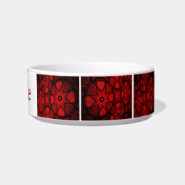 Comedero Red Hearts Pet Bowl