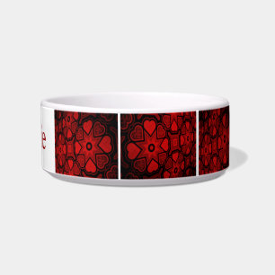 Comedero Red Hearts Pet Bowl