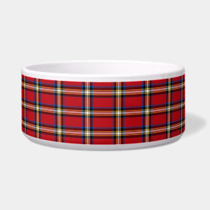 Comedero Red Plaid, Royal Stewart Tartan Dog