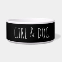 Regalo simple de Chica de perro moderno