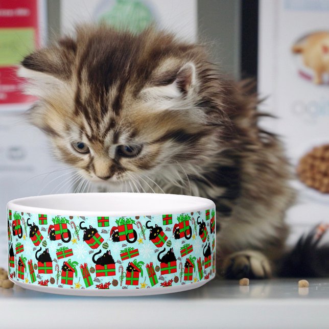 Comedero Regalos de Navidad de Gato Negro (Subido por el creador)