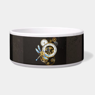 Comedero Reloj de vapor con libélula mecánica