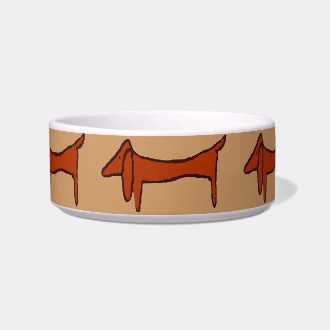 Comedero Resumen Brown Dachshund (Frente)
