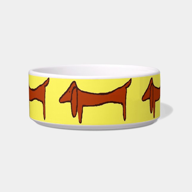 Comedero Resumen Brown Dachshund (Frente)