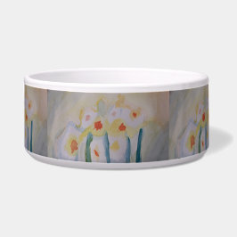 Comedero Resumen Daffodils Ceramic Pet Bowl