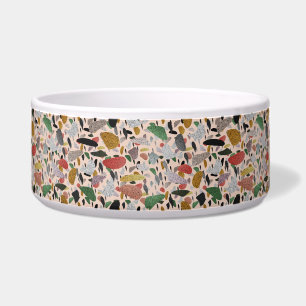 Comedero Resumen Modelo artístico moderno estilo Terrazzo