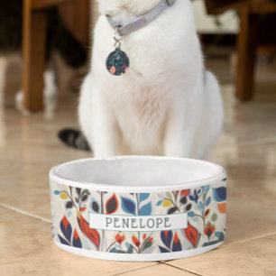 Comedero Resumen moderno Floral escandinava Monograma